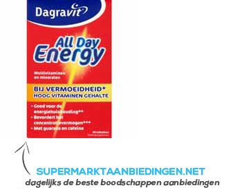 Dagravit All day energy aanbieding