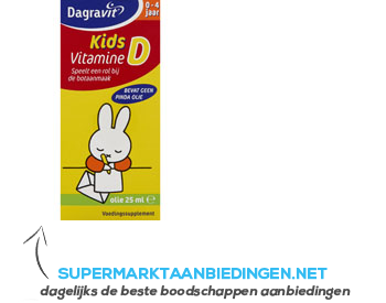 Dagravit Kids vitamine d olie aanbieding