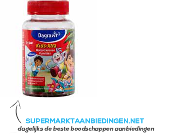 Dagravit Kids-Xtra multivitaminen gummies 3 aanbieding