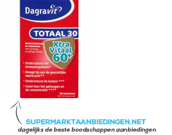 Dagravit Totaal 30 Xtra 60 aanbieding