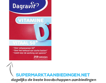 Dagravit Vitaal 50 vitamine d tabletten aanbieding