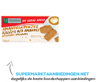 Damhert Amandelkoekjes suikervrij aanbieding