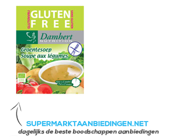 Damhert Biologische groentesoep glutenvrij aanbieding