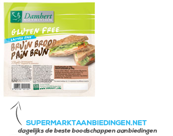 Damhert Bruin brood glutenvrij aanbieding