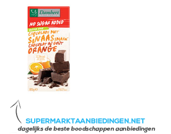 Damhert Chocolade tablet puur orange tagatose aanbieding