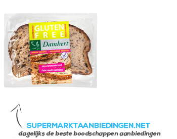 Damhert Meergranenbrood gesneden glutenvrij aanbieding