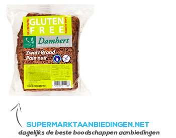 Damhert Nutrition Glutenvrij zwart brood aanbieding