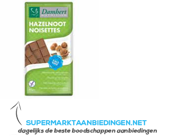 Damhert Nutrition Hazelnoot melkchoc tagatose suikerbewust aanbieding