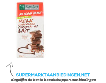 Damhert Nutrition Melkchocolade tagatose suikerbewust aanbieding