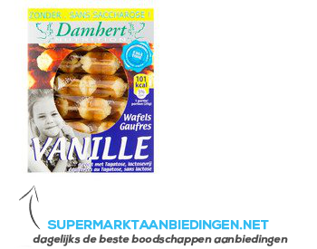Damhert Nutrition Vanille wafels tagatose aanbieding