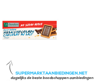 Damhert Petit beurre melkchocolade suikervrij aanbieding