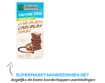 Damhert Praline chocolade lactosevrij aanbieding