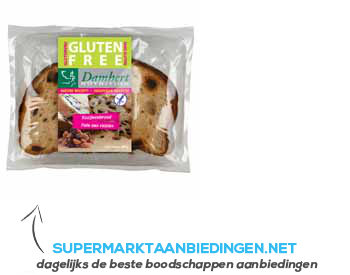 Damhert Rozijnenbrood glutenvrij aanbieding