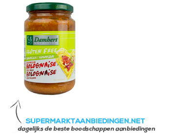 Damhert Vegetarische bolognesesaus glutenvrij aanbieding