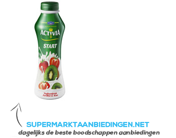 Danone Activia start drinkyoghurt aardbei/ kiwi aanbieding