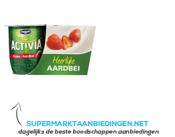 Danone Activia yoghurt aardbei