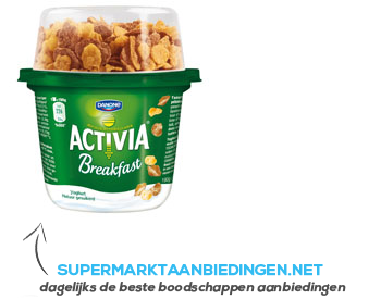 Danone Activia yoghurt breakfast