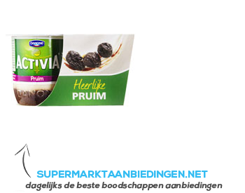 Danone Activia yoghurt pruim aanbieding