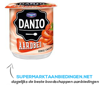 Danone Danio aardbei aanbieding