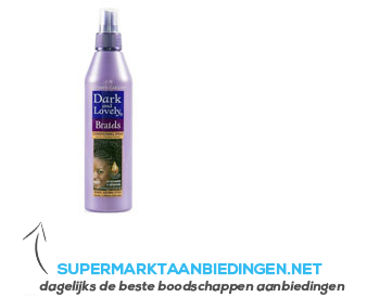 Dark and Lovely Braids conditioning spray aanbieding