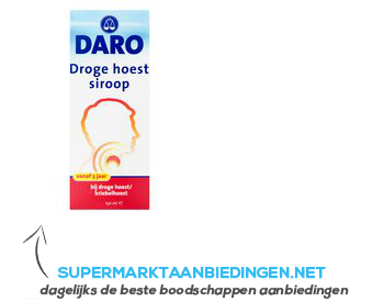 Daro Droge hoest siroop aanbieding