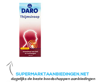 Daro Thijmsiroop aanbieding