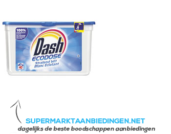 Dash Ecodose stralend wit aanbieding