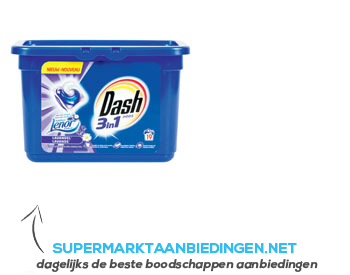 Dash Liquid pods lavendel aanbieding