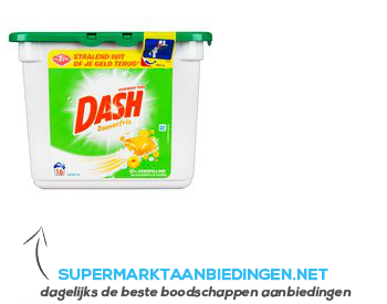 Dash Wasmiddel vloeibaar tabs zomerfris | Supermarkt Aanbiedingen