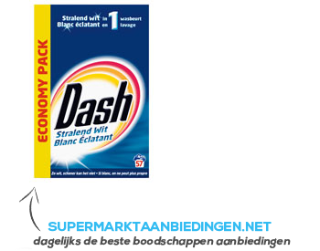 Dash Waspoeder stralend wit 57 scoops aanbieding