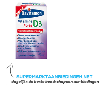 Davitamon D3 forte smelttabletten aanbieding