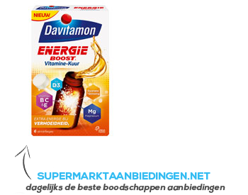 Davitamon Energie boost vitaminekuur aanbieding