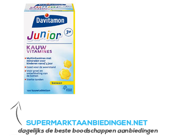 Davitamon Junior kauwtabletten banaan aanbieding