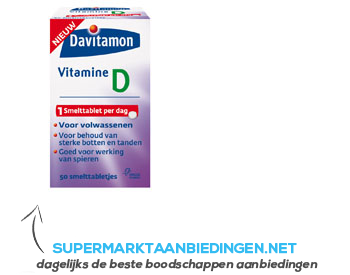 Davitamon Smelttabletten vitamine D volwassenen aanbieding