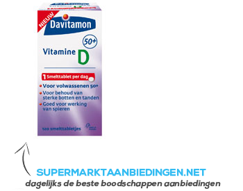 Davitamon Vitamine D smelttabletten 50 aanbieding