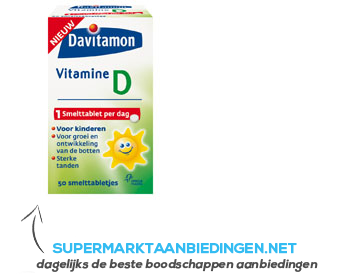 Davitamon Vitamine D smelttabletten kinderen aanbieding