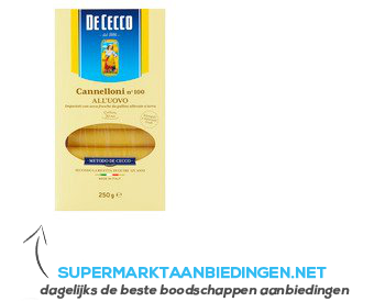 De Cecco Cannelloni all'uovo aanbieding