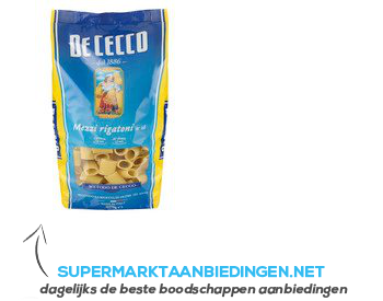 De Cecco Mezzi rigatoni nr.26 aanbieding