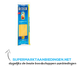 De Cecco Spaghetti nr. 12 aanbieding