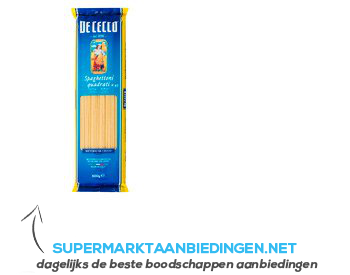 De Cecco Spaghettoni quadrati 413 aanbieding