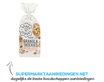 De Graanschuur Granola koekies noten en fruit aanbieding