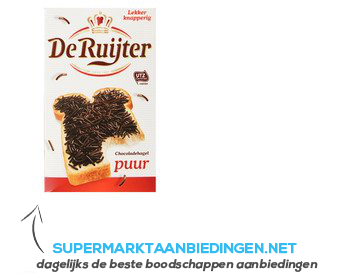 De Ruijter Chocolade hagel puur aanbieding