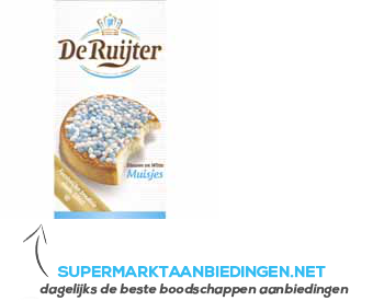 De Ruijter Muisjes blauw/ wit