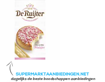 De Ruijter Muisjes roze/ wit aanbieding