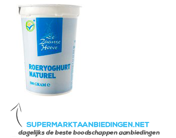 De Zaanse Hoeve Roeryoghurt naturel aanbieding