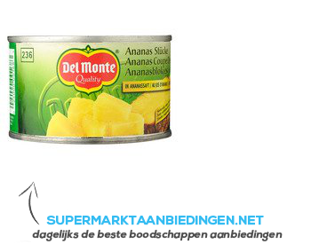 Del Monte Ananasblokjes op sap aanbieding