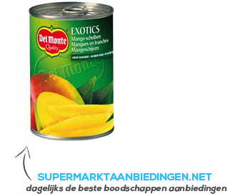 Del Monte Exotics mango slices aanbieding