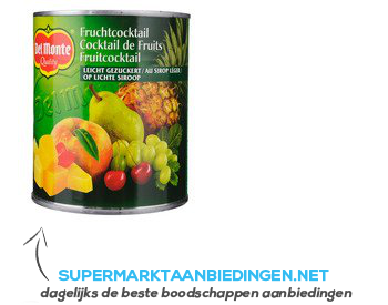 Del Monte Fruitcocktail op lichte siroop aanbieding