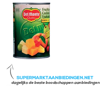 Del Monte Fruitcocktail op sap aanbieding