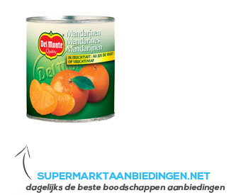 Del Monte Mandarijnen op sap aanbieding